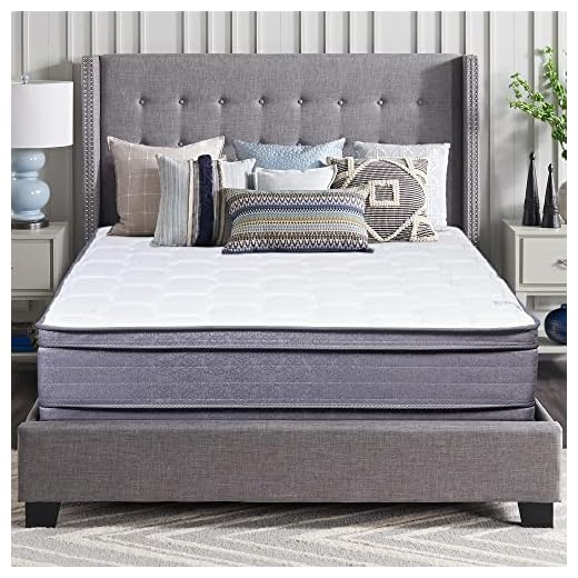 Mattress Solution 13-Inch Firm Euro Top Double Sided Foam Encased Innerspring Mattress , Queen Black.