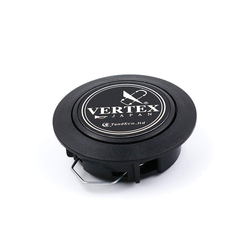 13inch Vertex Weiß Stickerei Schwarz-echtes Leder Drift Sport Lenkräder mit blauen Nähten Holzlenkrad (Color : Black)