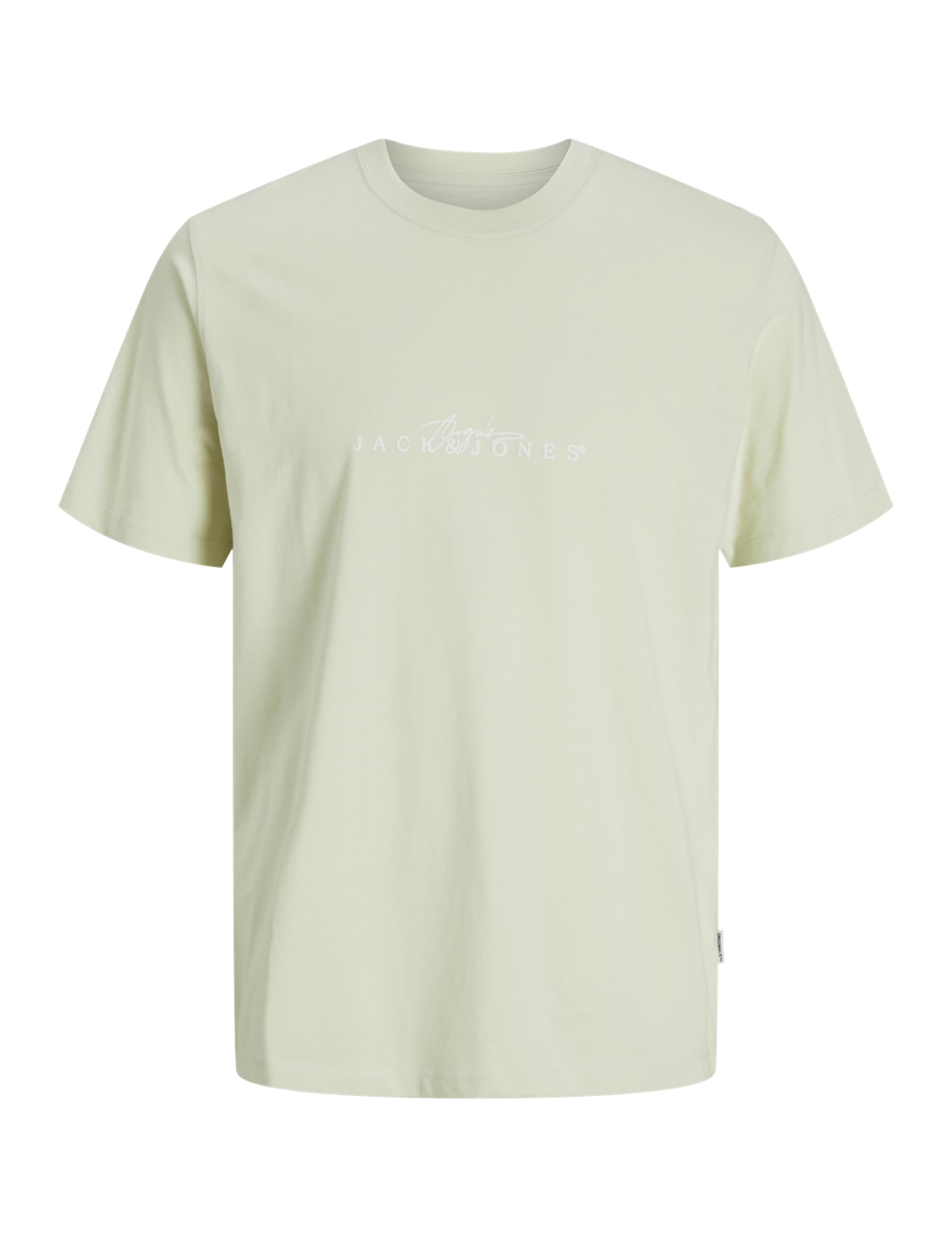 JACK & JONES Jorvarenna Branding Tee SS Crew Neck, Celadon Tint, M