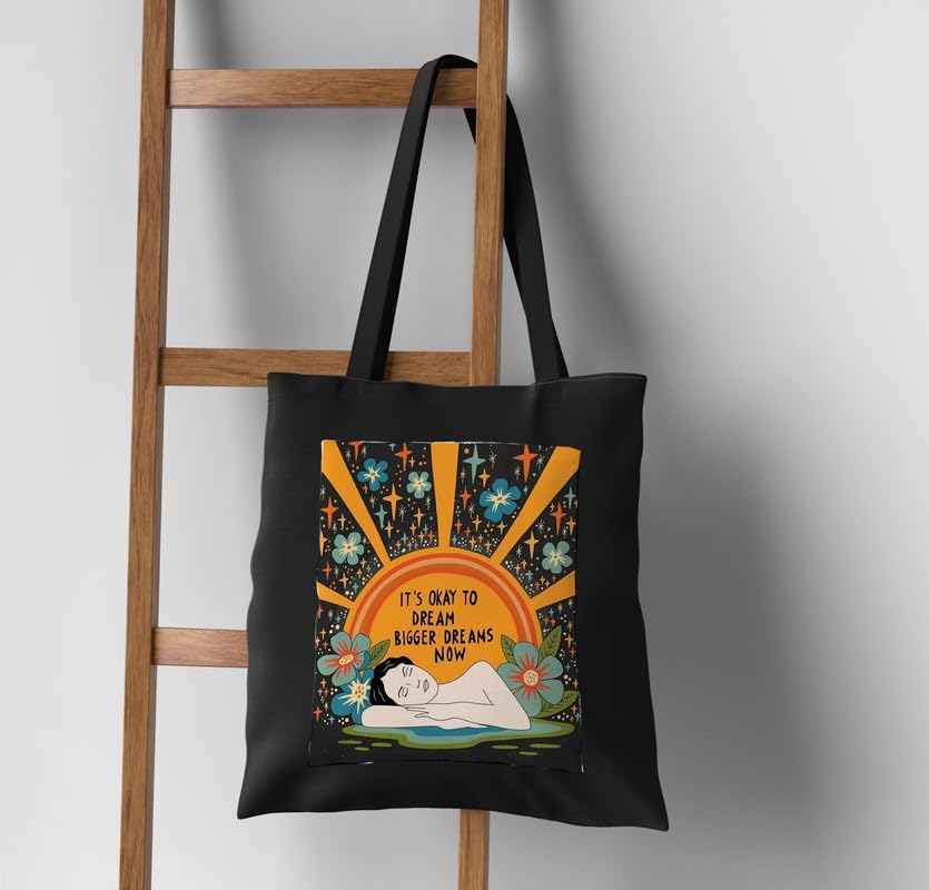 Image of Premium Canvas Tote Bag | Printed 15kg Carry Bag for Women | Daily Use Shopping Bag
