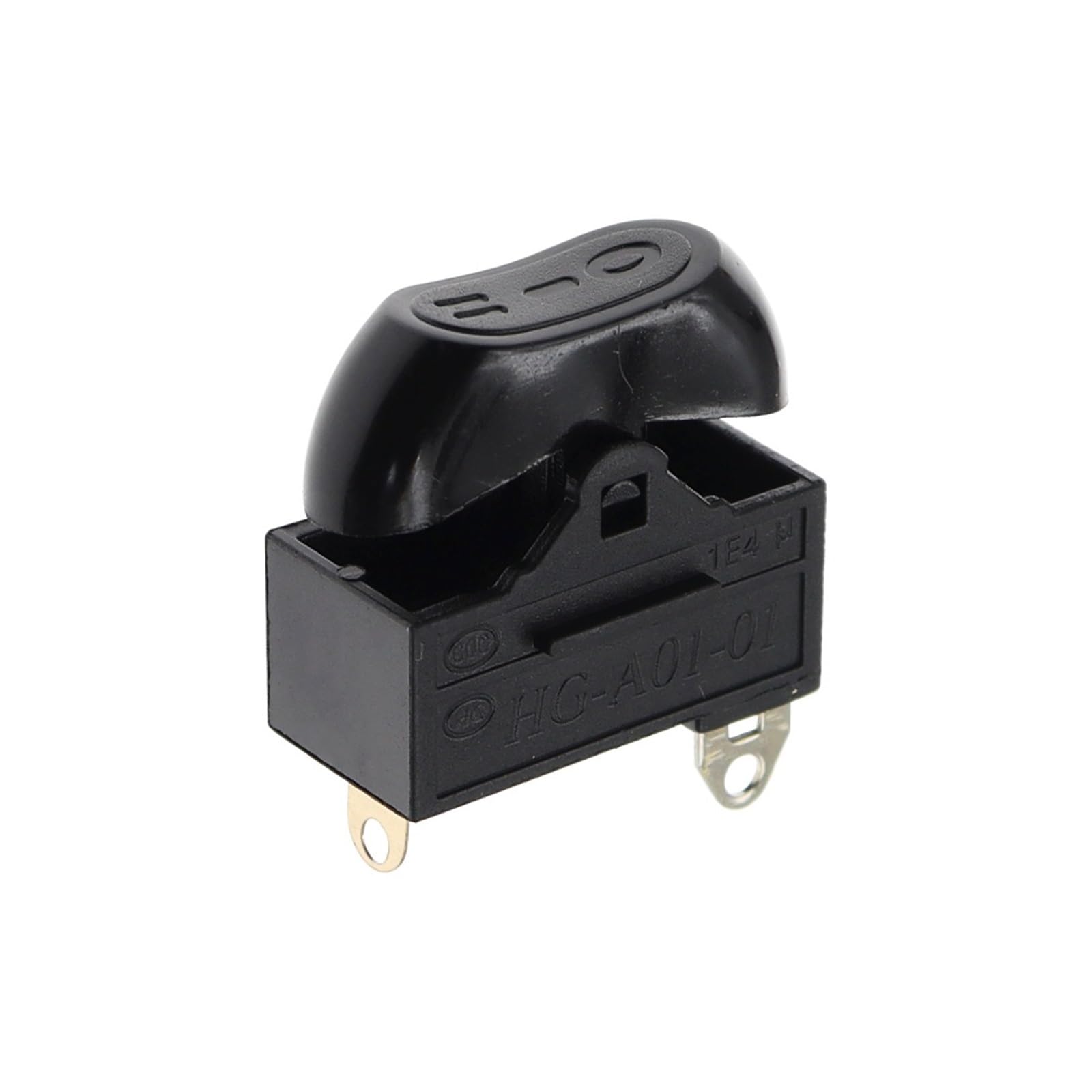 Interruptor basculante de 3 velocidades con acabado negro mate y clic selector de posición firme 3
