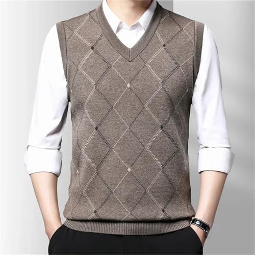 Men's Knitted Sweater Casual Vest Winter Thick Warm Vest2