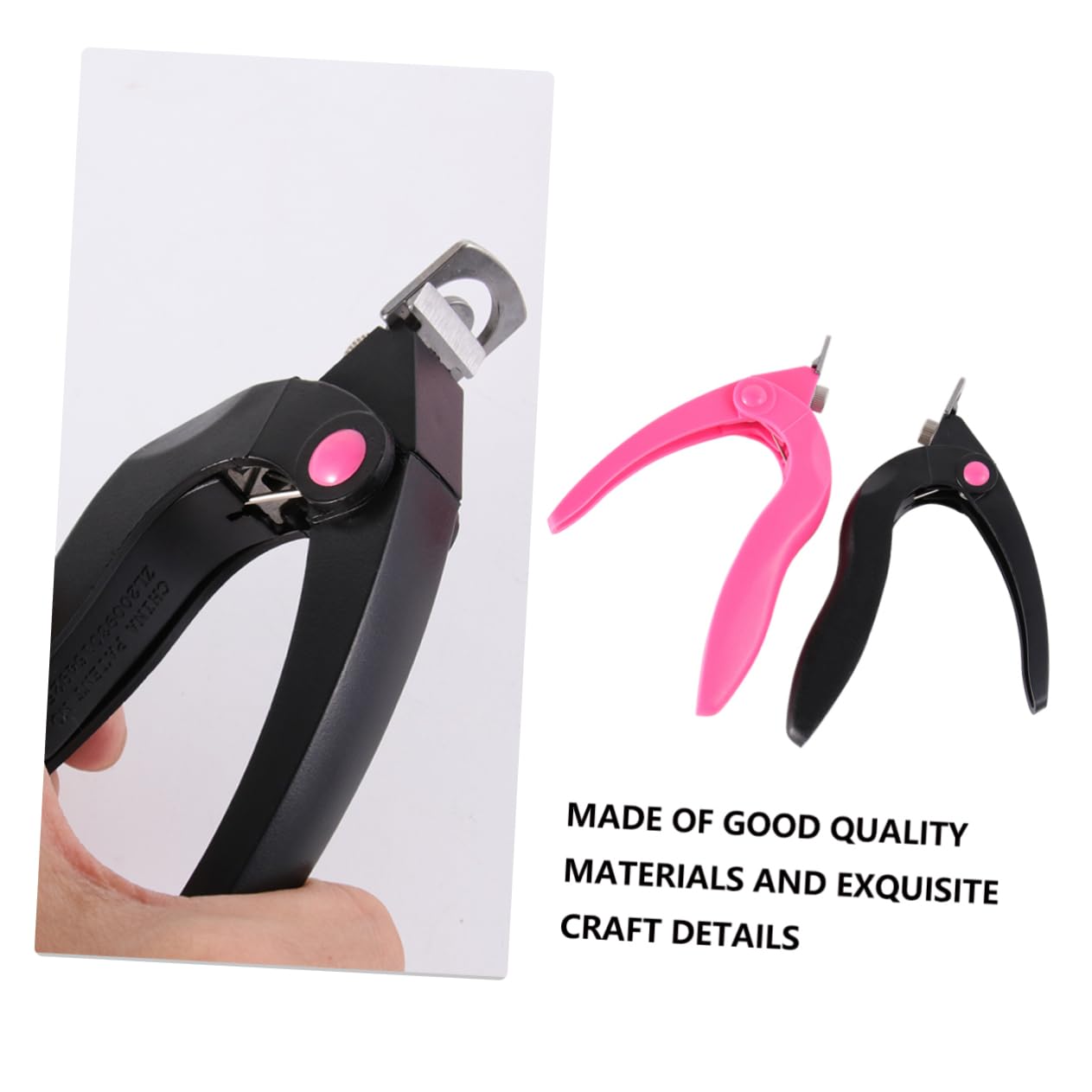 Healeved 4pezzi Forbici Professionali Per Unghie Acriliche U-shaped Strumento Per Manicure Nail Art Facile Da Usare Design Ergonomico Misura Portatile Colori Misti
