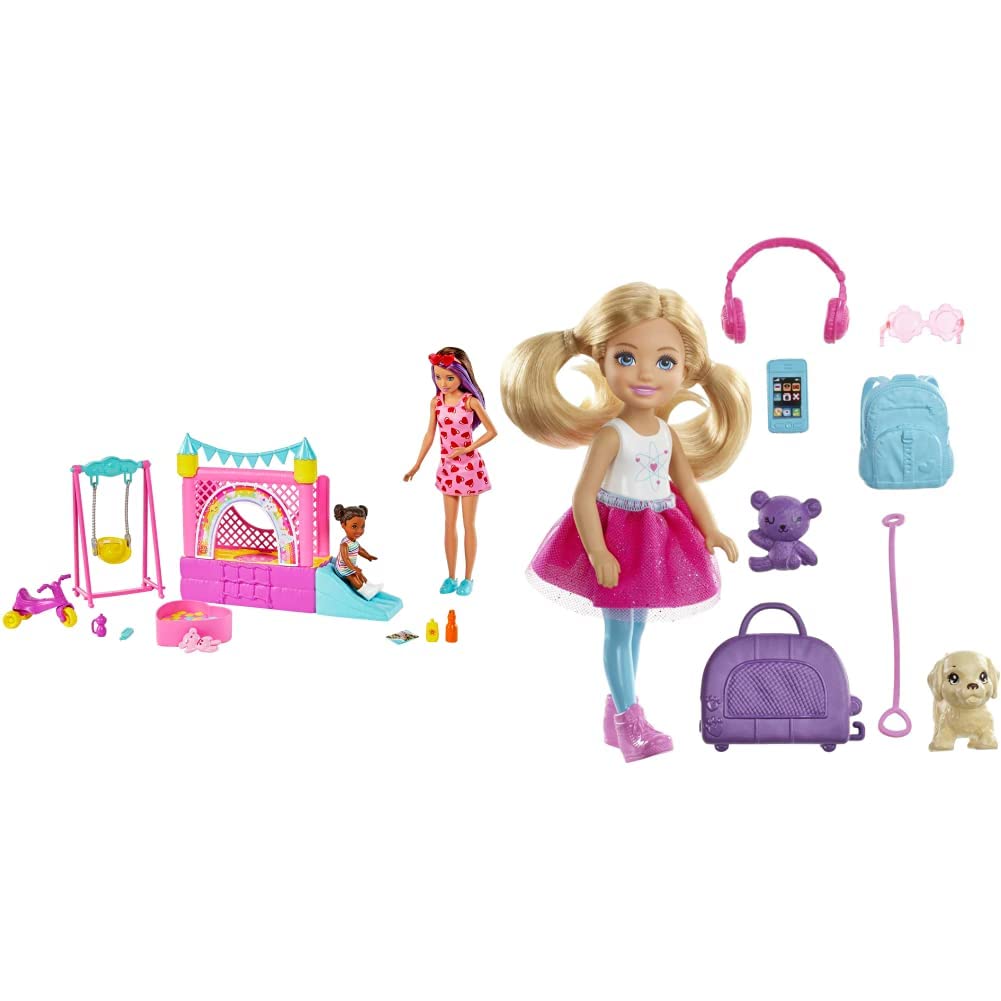 Barbie Skipper Babysitters Inc Bounce House Playset Toy For