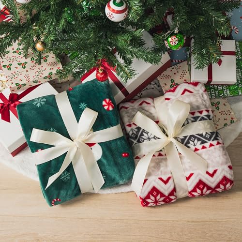 PAVILIA-Christmas-Gingerbread-Throw-Blanket-Green-Holiday-Christmas-Fleece-Blanket-Soft-Plush-Warm-Winter-Cabin-Throw-50x60-Green-Gingerbread