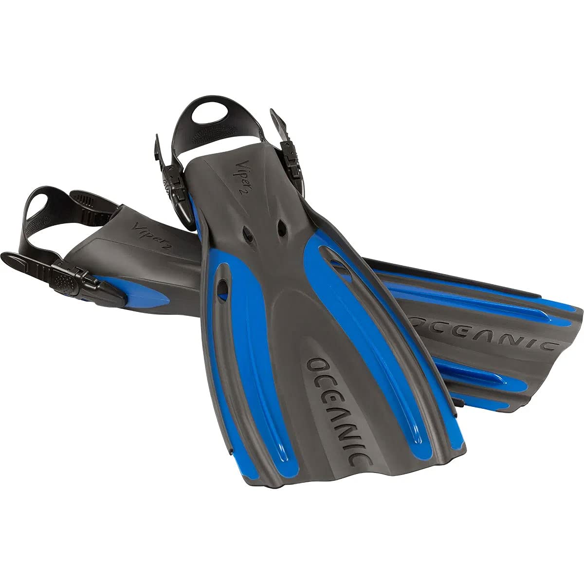 OceanicViper 2 Fins, Open Heel | Suitable for All Scuba Diving & Snorkeling Skill Levels | Lightweight & Comfortable | Easy to get on and Keep on | Fits Wide Range of Boot Styles