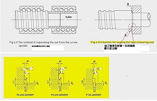 GOWE 3SET ballscrews RM1605 – 350/1250/1250 mm + 3 ballnuts + conjuntos de 3end-machinings + 3 SBR20 apoyado rieles + 3 BK/BF12 Flexible Couplings