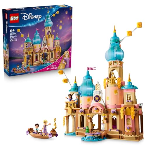 LEGO Disney Princess 0 juguetes de juguete de cumpleaños Bloques educativos para niñas y niños de 6, 7, 8, 9 años, Disney coleccionables, construcción de la ciudad 43297