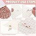 Hotop 500 Pcs Brads for Paper Crafts Metal Round Brass Paper Fasteners for Craft Art Crafting School DIY Supplies(0.3 x 0.6 Inch,Rose Gold)