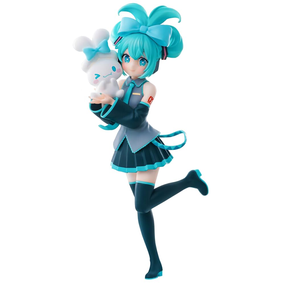 Anime Miku figuur, Miku Actiefiguur, 17 cm Leuke Strik Tie Dog Stijl Standing Miku Beeldjes, Cartoon Desktop Ornament PVC Standbeeld Collection Geschenken