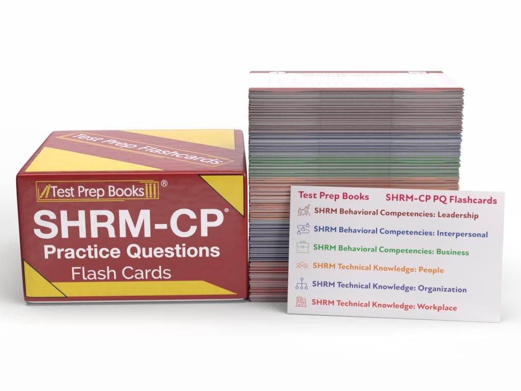 SHRM CP Practice Question Study Cards: SHRM CP Exam Prep 2025-2026 with Practice Test Questions for The SHRM Certification [Full Color Cards]