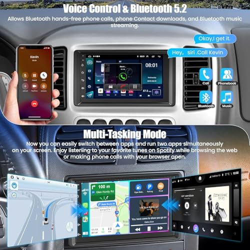Image of 4G+64G Car Radio for 2003-2006 Chevrolet Chevy Silverado Impala Tahoe /GMC Sierra Yukon, 8-core 7 inch IPS Touch Screen Car Stereo Build-in GPS, CarPlay /Android Auto, Backup Camera /DSP /SWC, Android 15