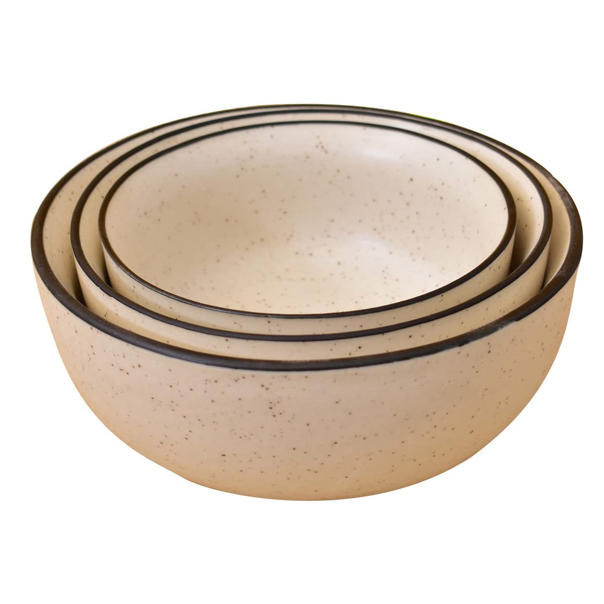 Buy Kunhar Ceramic Mixing Bowls 1500 ML, 800 ML and 600 ML, 3 Pieces