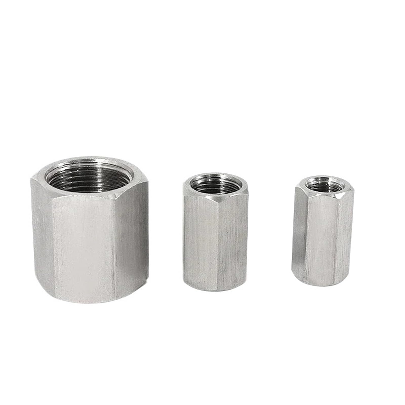 1 pieza M4 6 8 10 12 14 16 18 20 1/8", 1/4", 3/8", 1/2", 3/4", 1", conector reductor de acoplamiento hexagonal hembra, accesorio de tubería de acero inoxidable 304(20x10mm)
