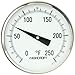 Ashcroft Series CI Stainless Steel Case Bimetal Thermometers with Stainless Steel Tag, 5" Dial Size, 1/2" NPT Every Angle Connection, 9" Stem Length, 0/250 Degrees Fahrenheit