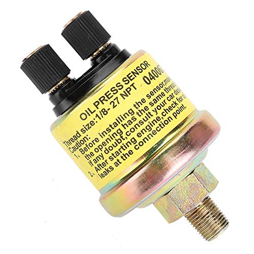Image of Oil Pressure Sensor, Universal 1 /8 NPT Car Replacement Engine Oil Pressure Sensor for Aftermarket Gauge
