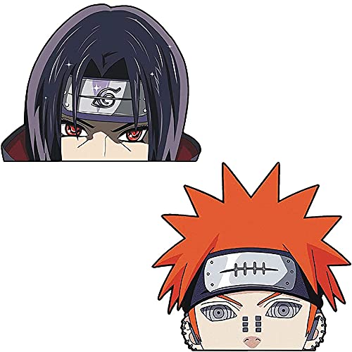 2PCS 7.5" Large Anime Car Stickers and Decals Skateboard Vinyl JDM Car Accessories Automotive Funny Personalized Bumper Stickers Windshield Window Decals
