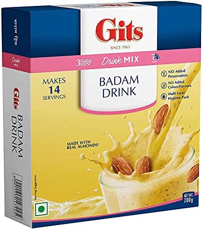 Gits Badam drink mix 200g 7oz.