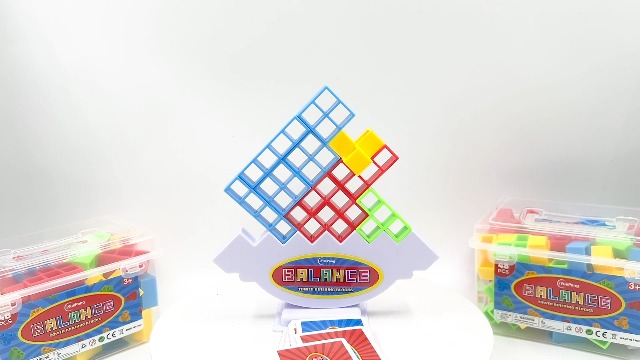3D Tetris Style Block Stacking Game Guess Who 48 Pcs Tetra Tower ...