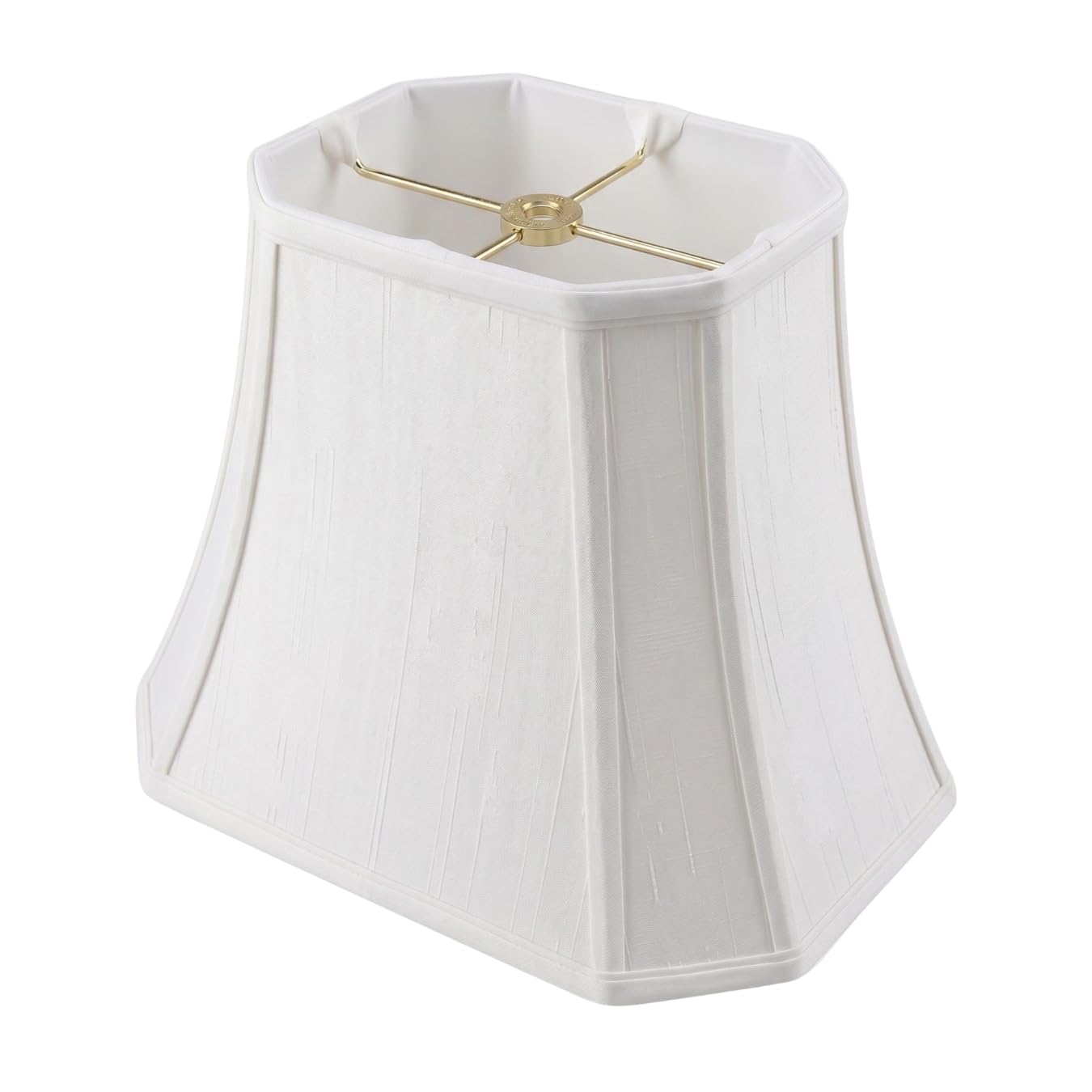 Royal Designs Rectangle Cut Corner Lamp Shade - White - (7 x 10) x (12.25 x 18) x 13.25 — image 1