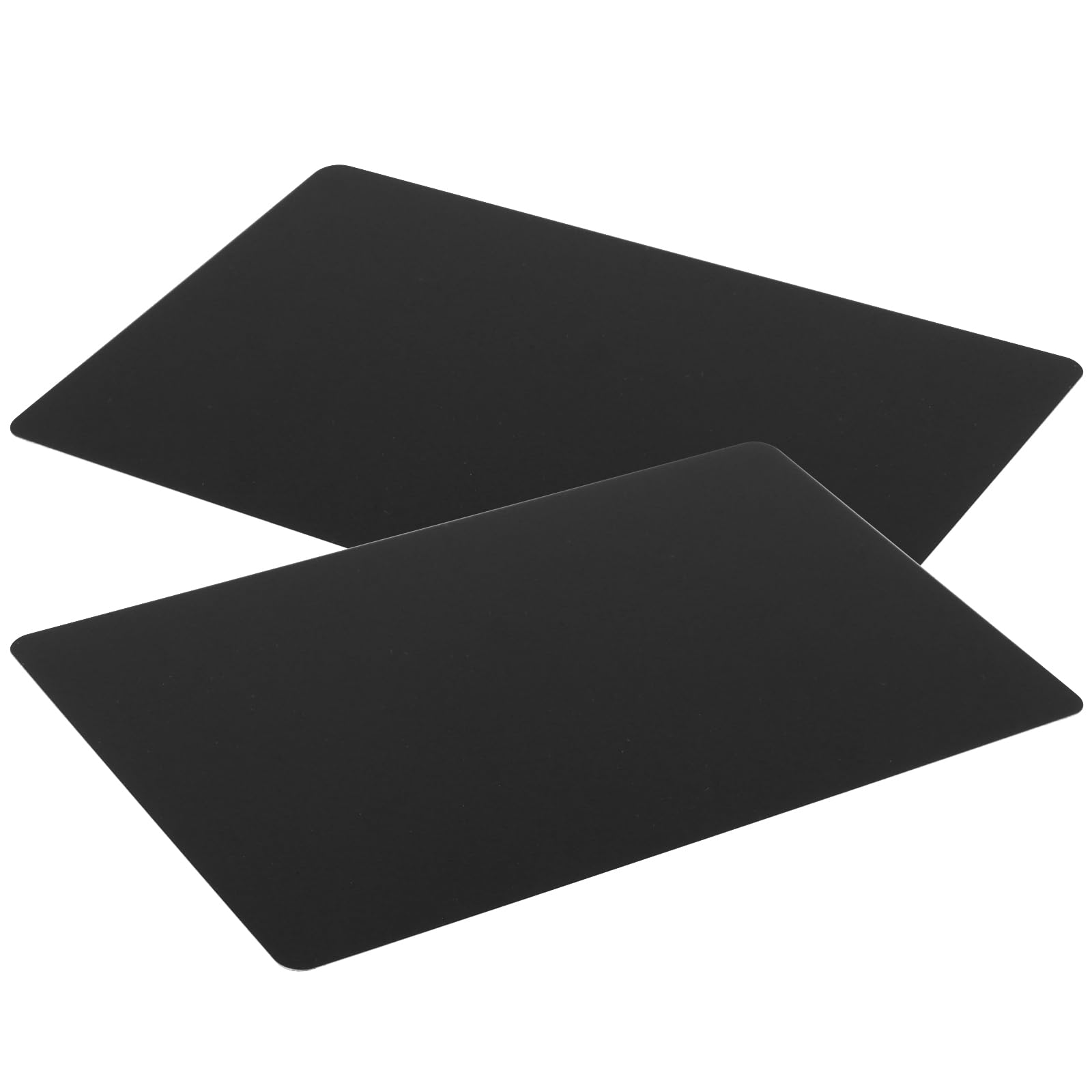 150 biglietti da visita in metallo da 0,21 mm, colore nero, con incisione a laser, in alluminio, per incisione, per casa, ufficio, clienti, fai da te, 86 x 54 mm, 3,4 x 2,13 pollici