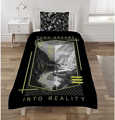 Microsoft Xbox Reality Design Duvet Cover & Pillowcase Set - Single Or Double (Single)