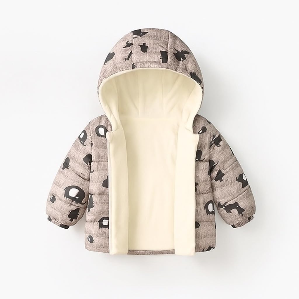 Tricycle Clothing Unisex Kids Printed Hooded Warm Jacket