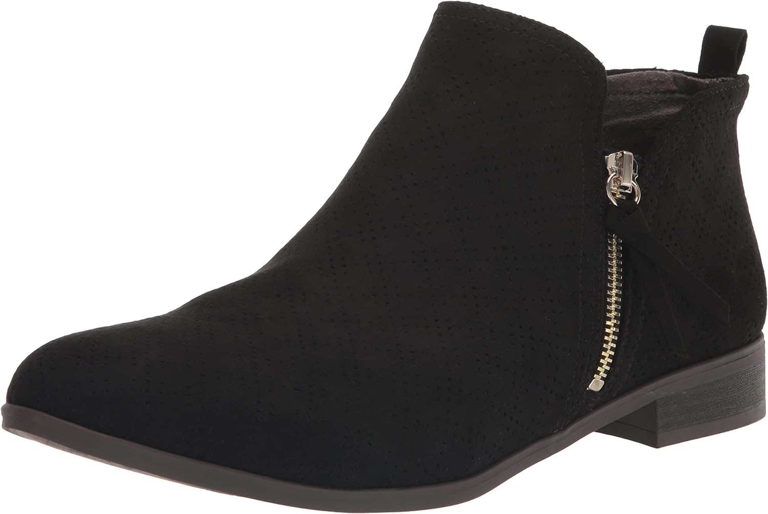 Dr Scholls Shoes Womens Rate Zip Ankle Boot Black 8