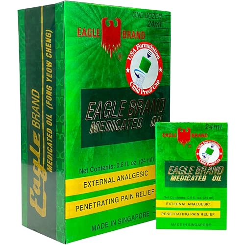 Eagle Brand Natural Medicated Oil, Includes 12 Individual 0.8oz. Bottles