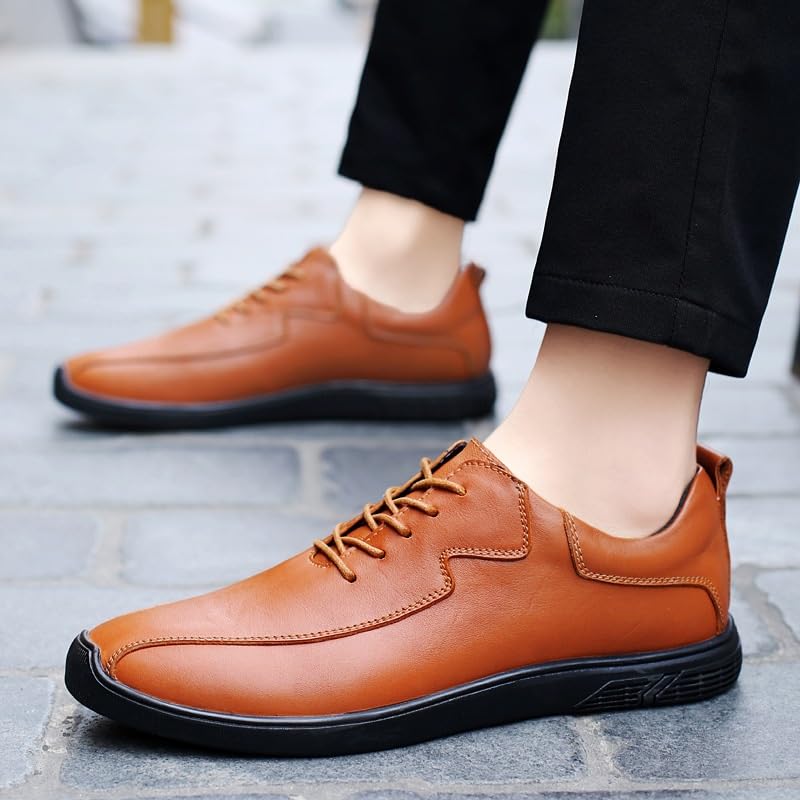 Men's Classic Lace-up Formal Oxfords Men Orthopedic Comfort Dress Shoes Casual Business Leather Oxford Derby Loafers Office Walking Work Flats for Men2