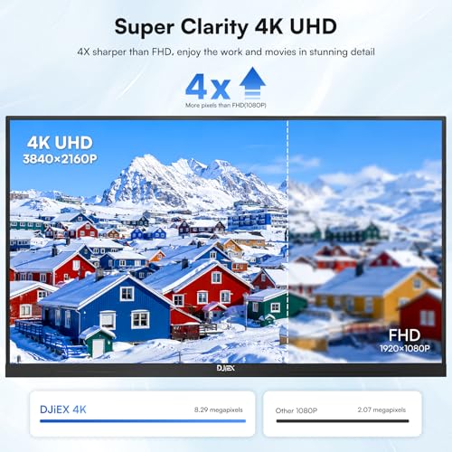 Image of 32 Inch 4K Computer Monitor, UHD 3840 * 2160P, 60HZ, 4000:1 Contrast Ratio, 97% sRGB, FreeSync, Eyecare, IPS Panel, Compatible with Wall Mounting, Ideal for Business & Office