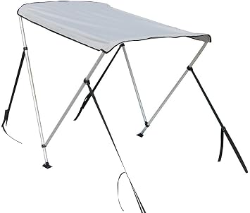 Portable Bimini Top Cover Canopy for Length 7.5-11 ft Inflatable Boat 2 Bow