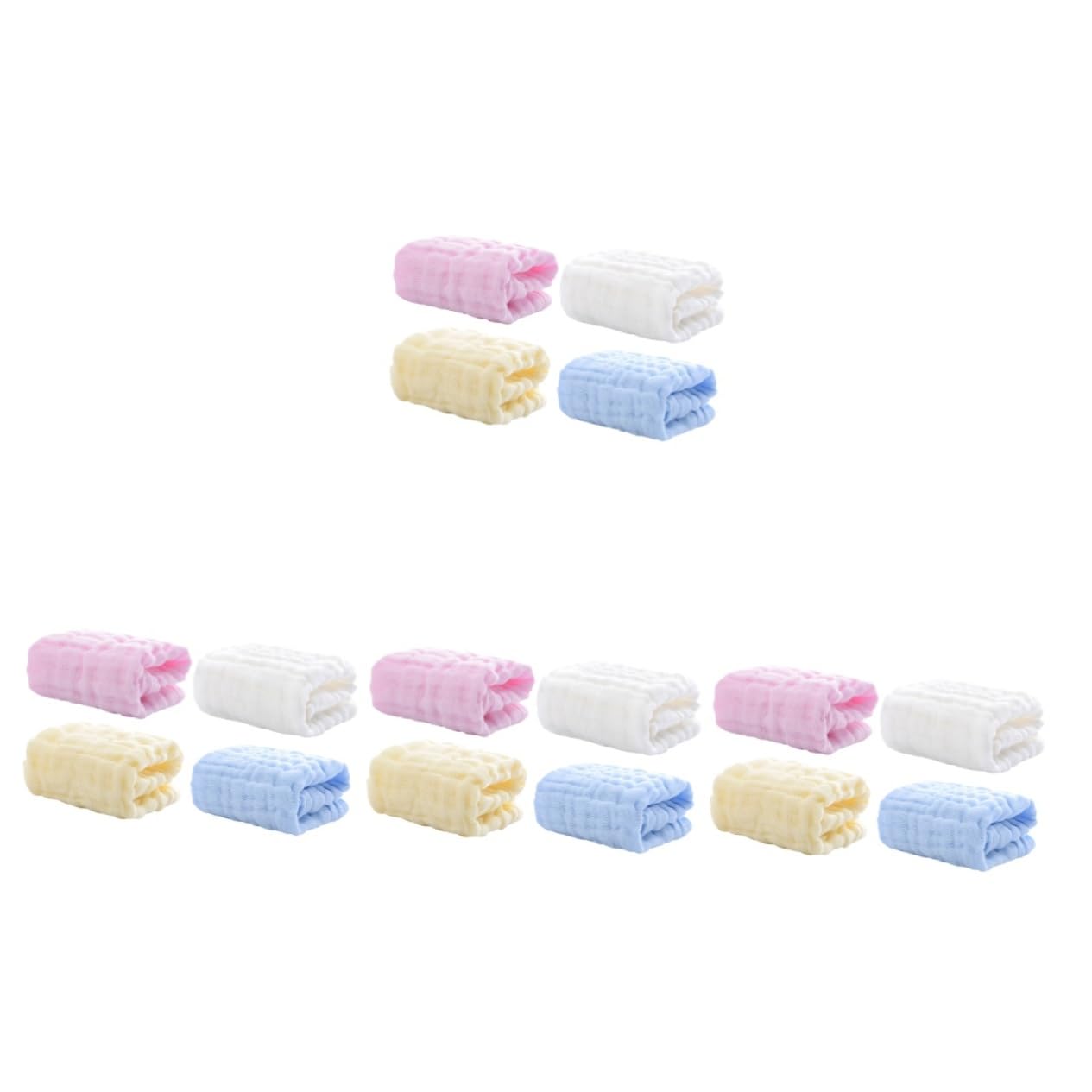BESTonZON 16 Pezzi Asciugamano Cotone Salvietta Assorbente Panni Per Rutto Asciugamano Asciugamano Sudore Bambino Salvietta Asciugamani Per Bambini Salviette Per Bambini Neonato