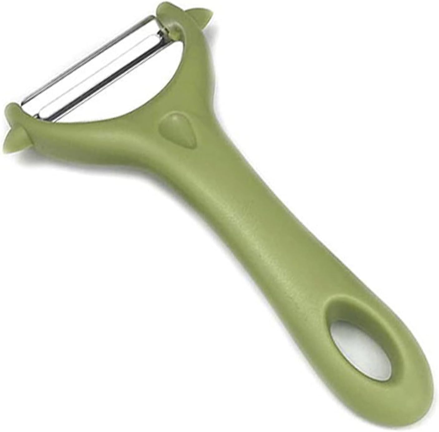 zoerbufan Pelador, Pelador de Frutas Pelador y Verdura, Hoja Acero INOX, Gadgets Profesionales, Multifunción para Pelar y Cortar Verduras y Frutas (Verde)