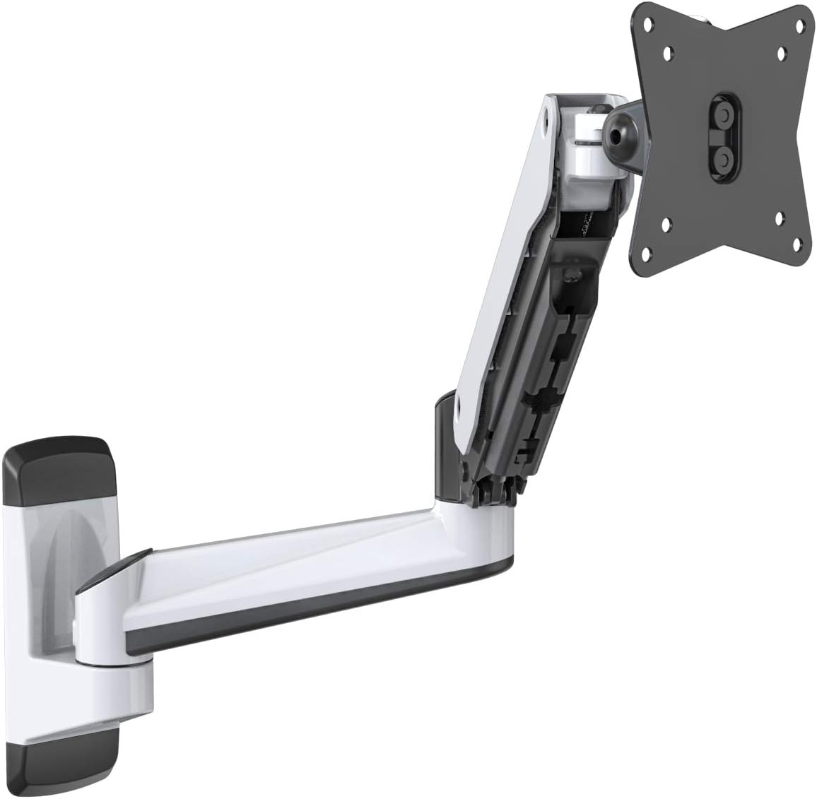 SHOPPINGALL Fully Adjustable Single Gas Spring Wall Mount LCD with