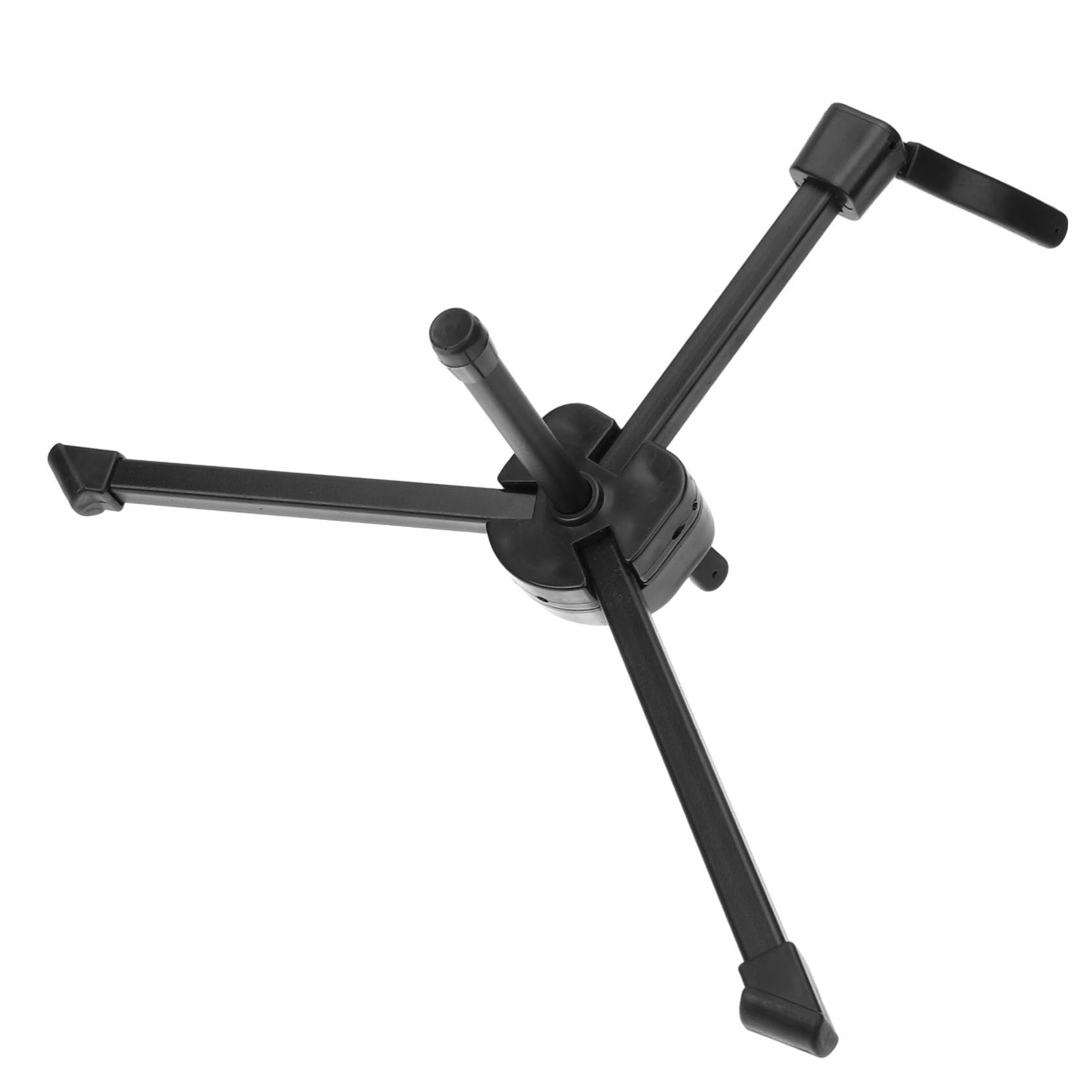 TOYANDONA Robuster Saxophonhalter aus Metall und Abs mit Aufbewahrungstasche Tragbar und Praktisch für Zuhause und Ausstellung Zusammenklappbarer Tenorsaxophonständer in Schwarz