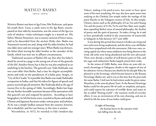 A Beginner's Guide to Japanese Haiku: Major Works by Japan's Best-Loved Poets - From Basho and Issa to Ryokan and Santoka, with Works by Six Women Poets (Free Online Audio) - Image 5