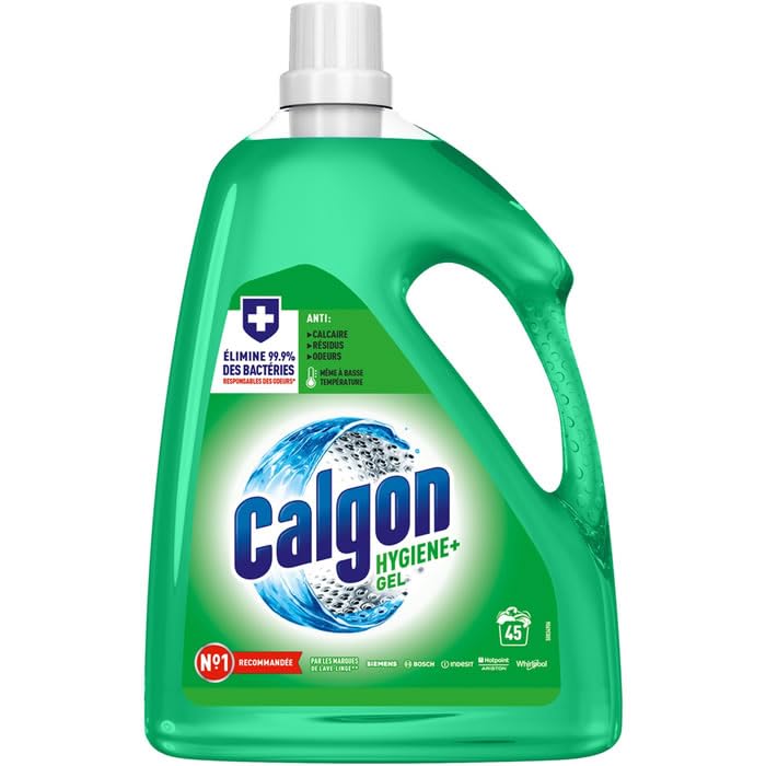 CALGON Hygiene Plus Gel nettoyant liquide anti-calcaire lave-linge 2,25 L