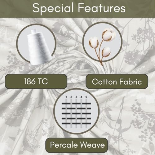 Image of Mafatlal 186 Tc Corsica Pure Cotton King Size Bedsheet | 108 X 108 Inches | Refreshing Summer Chadar for Breathable Sleeping Comfort | Bedding Set with 2 Pillow Covers | Soft Lavender