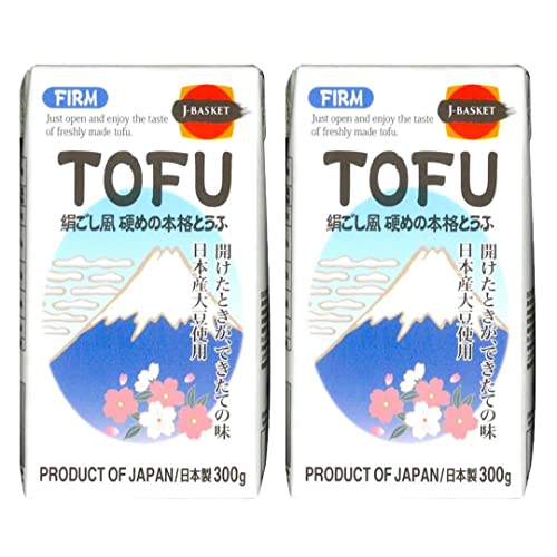 J-Basket Japanese Firm Tofu Beancurd Block 300g (Pack of 2)
