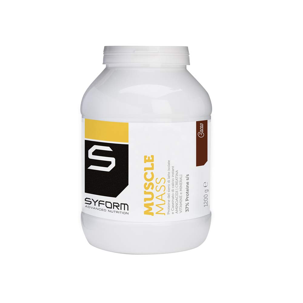 SYFORM Muscle Mass 1200g flacone Gusto Cacao