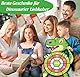 Dinosaurier Spielzeug für 3–9, 76cm Kinder Klett Dartscheibe mit 12 Klebrigen Bällen, Drinnen und Draußen Hängendes Dart Wurfspiel Sets für Kinder Groß und Klei, Geburtstags Geschenke für 4–10 Junge