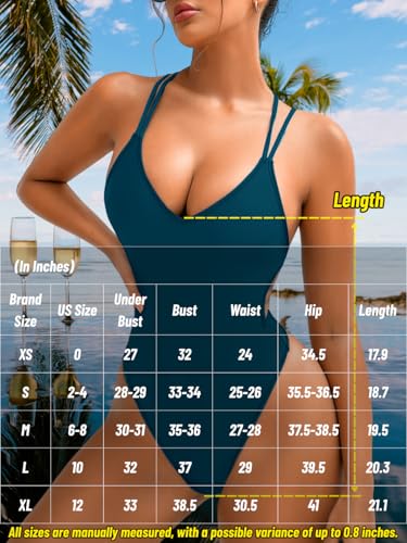 Image of ShawGobow Sexy Swimsuit for Women,Backless Scrunch Butt High Cut Monokini,One Piece Cheeky Bathing Suit Beach Pool Party