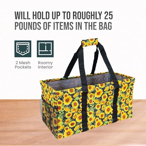 Image of Extra Large Utility Tote Bag - Oversized Collapsible Pool Beach Canvas Basket
