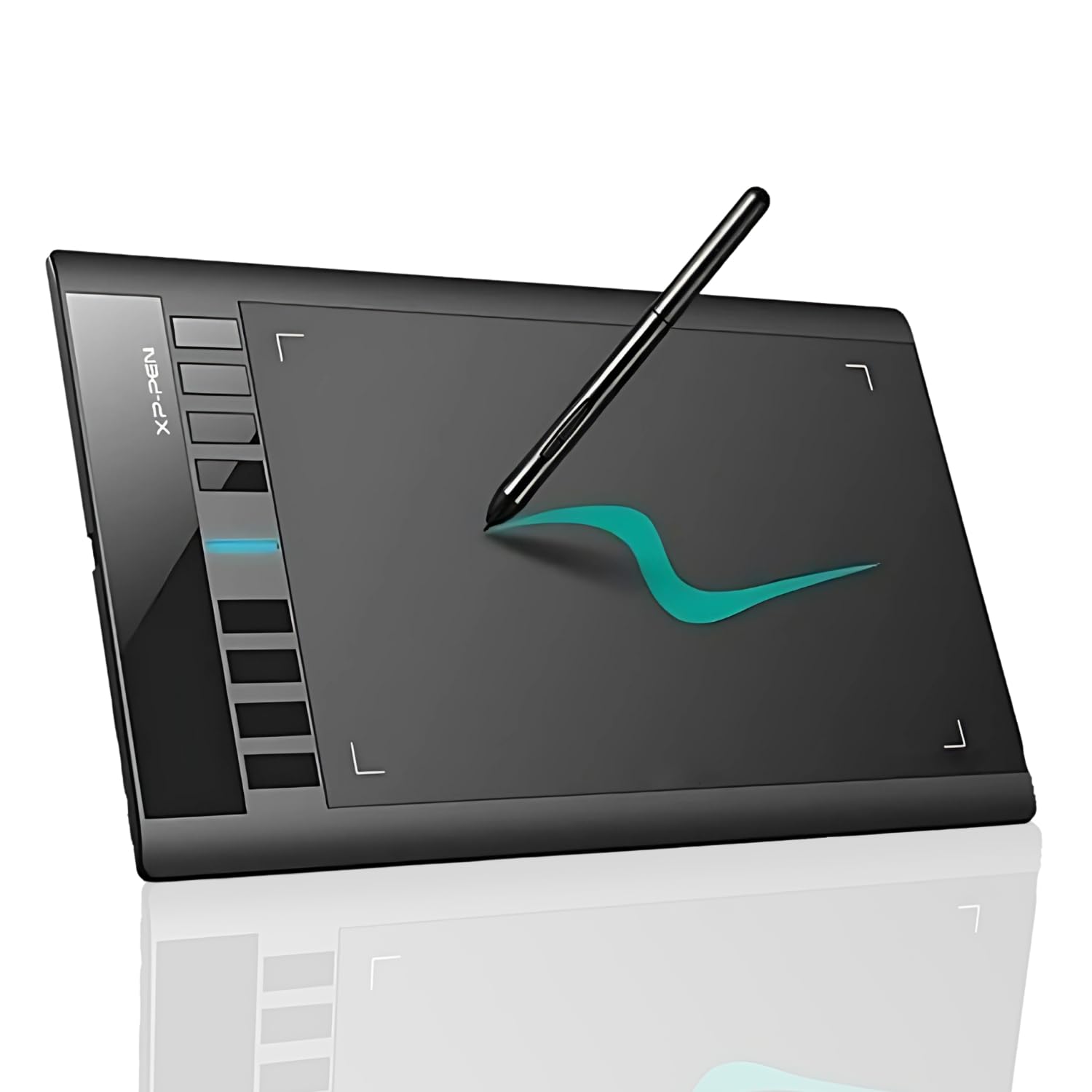 XP-PEN Star03 V2 8192 Levels of Pressure Sensitivity, Battery-Free Stylus, 8 Shortcut Keys and 8 nibs Graphics Drawing Tablet Pen (Black, 10 x6 Size) XP-PEN Star03 V2 8192 Levels of Pressure Sensitivity, Battery-Free Stylus, 8 Shortcut Keys and 8 nibs Graphics Drawing Tablet Pen (Black, 10 x6 Size)
