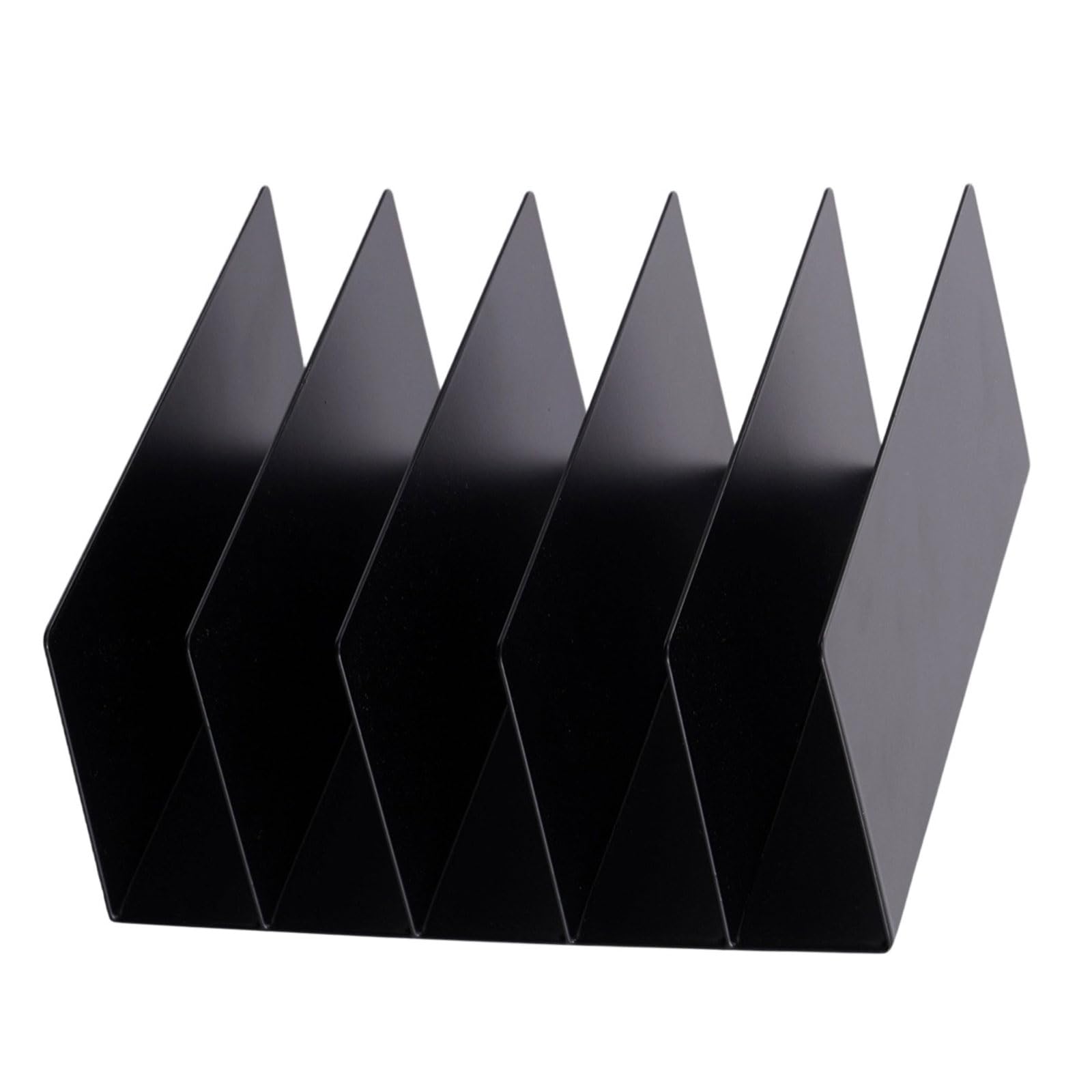 FackLOxc Desktop File Organizers Vertical Folder Holders Metal Magazine Rack Sorter Document Holders for School Desktop Organizers