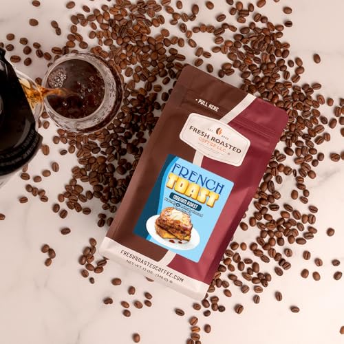 Image of Fresh Roasted Coffee, French Toast Flavored Drip Ground Coffee, Medium Roast, Kosher, 12 oz