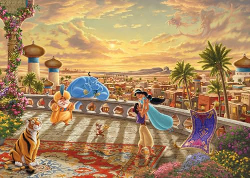 Puzzle Disney Kinkade Jasmine Dancing in the Desert Sunlight 1000 pcs - vue 2
