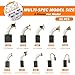 HUAREW Electric Motor Carbon Brushes 60 Pcs 10 Different Sizes for Replacement Repair Power Tool Part