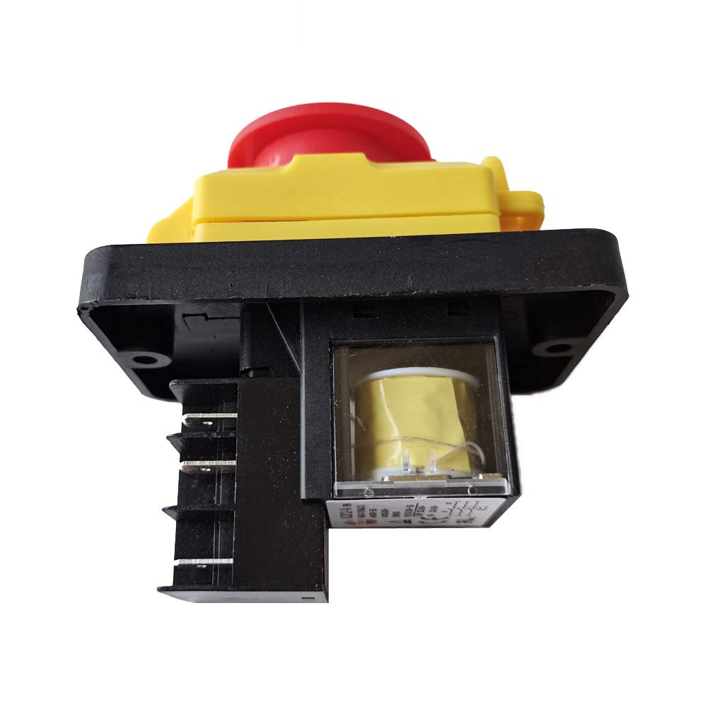 KJD12-14 Przełącznik elektromagnetyczny KEDU 6-pinowy wyłącznik awaryjny do elektronarzędzi stolarskich, wkrętarek stołowych, szlifierek, szlifierek, pił, 16A